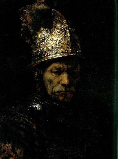 REMBRANDT Harmenszoon van Rijn Man in a Golden helmet, Berlin Sweden oil painting art